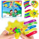 2PCS Color Sorting Sensory Toys, Fine Motor Skill Games Learning Toys for Toddlers, Color Matching Fidget for Calm Down, Preschool Learning & Educational Montessori with Autism