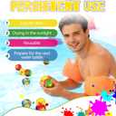 30 Pack 2" Reusable Water Splash Balls, Soft Water Absorbent Balls for Adults & Family, Pool Party Games, Beach Activities & Outdoor Summer Fun