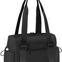 Small Gym Bag & Tote bag for Women, Waterproof Travel Duffle Bag with Wet Compartment, Mini Gym Bag for Sport & Workout & Swimming - KUKUPAK (Black)