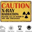 X-Ray Warming Metal Signs, X-Ray Radiation Caution Sign - Please Let Us Know If You Are Pregnant, Rust Free Aluminum Plaque, Easy to Mount, Indoor Outdoor Use, Metal Tin Signs, B19, 7.8*11.8 inches