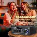 AK45 Pro Home Stereo Audio Receivers & Amplifier,800W 2 Channel Wireless Bluetooth 5.0 Power Amplifier System, FM Radio, USB, SD Card, with Remote Control Home Theater Audio Stereo System
