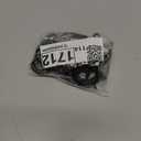 Curtain Rings with Eyelets, 48 Pack Metal Drapery Rings for Pinch Pleat Curtains Panels, Drape Rings Fits Up to 1.2 in Curtains Rod, 1.5 Inch I D Black