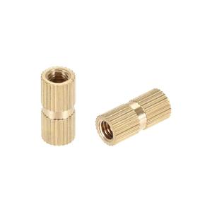 uxcell Knurled Insert Nuts, M5 x 16mm(L) x 7mm(OD) Female Thread Brass Embedment Assortment Kit, 50 Pcs