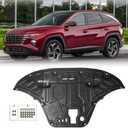 Engine Splash Shield Fit for Hyundai Tucson 2022-2024 Engine Case Guard Under Cover Compatible with 2023 Tucson Front Engine Guard Mud Flaps