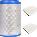 GETOPAUTO P606720 Engine air filter (Blue) & P606555 Cabin Air Filter Compatible with VNL, VN, VNM, VNX, VHD, VAH Replaces 21715813, RS4642, P606720, LAF9201