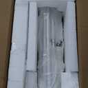 GarveeHome Kids Vanity with Lights Storage Cabinet & Touch Light Detachable Tri-Folding Mirror, 2 in 1 Toddler Vanity Table & Chair Set Wooden Girls Vanity Dress Table for Girls (White3)