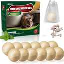 12 Pack Rodent Repellent Ball-Mouse Repellent,Natural Peppermint Oil Repels Squirrels,Chipmunks & RatsSafe for Homes & Pets, Mice Repellent for Indoor & Outdoor Use,Car Engines,Garage
