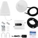 Cell Phone Signal Booster for Home, Up to 3200 Sq Ft, Cell Phone SignalAmplifer Booster Signal Repeater Kit, GSM DCSWCDMA 900/1800/2100MHz Band 2G/3G/4G Boost