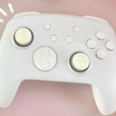 Switch 2 Pro Controller, Wireless Switch Controller Compatible with Switch 2/OLED/Lite, Firefly LED Bluetooth Gamepad with Hall Effect/7 RGB Colors/Back Buttons/Turbo/Motion Control - White