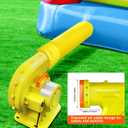 2HP Inflatable Air Blower for Big Inflatables, 1500W Powerful Bounce House Blower, Portable Commercial Fan Pump for Large Inflatable Bouncy Castle, Water Slide, Jumper