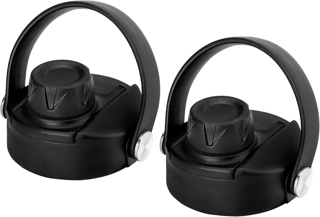 Spout Lid for Hydro Flask Wide Mouth Sport Water Bottles, Replacement Lid Chug Lid for 12 oz-64 oz Water Bottles (2PACK)