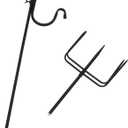 GANAZONO Outdoor Garden Shepherd Hook Iron Multi-Function Lantern Hook Bird Feeder Hanger