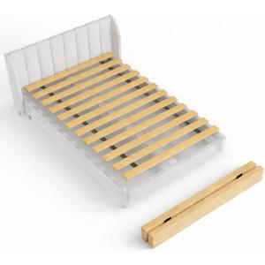 Zayton, Wooden Queen Bed Slats for Support Under Mattress Replacement Wood Slats for Queen Size Bed Frame Under Mattress Support Without Extra Height 2.38 Standard Width