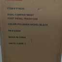 SIMPLI-MAGIC 16 Gallon (60L) Elegant Black Step Trash Can  Dual Compartment Kitchen Garbage Can with Waste & Recycling Bins  Slow-Close Lid, Odor Control, Hands-Free, Premium Stainless Steel