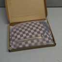 Checkered Crossbody Bags for Women Nylon Bum Bag Spacious Trendy Fanny Pack Large Sling Bags with Adjustable Strap