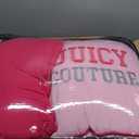 Juicy Couture Color Blocked King Striped 5-Piece Comforter Set - Pink/White/Grey Designer Bedding Set