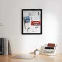 Pack Of 3 Umbra 316280-040 Floating Frame for Displaying Documents, Diploma, Certificate, Photo or Artwork, 11 x 14 8-1/2 x 11, Black 