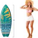 Life Size Cardboard Cutout Standup | Waterproof | Surfboard Teal