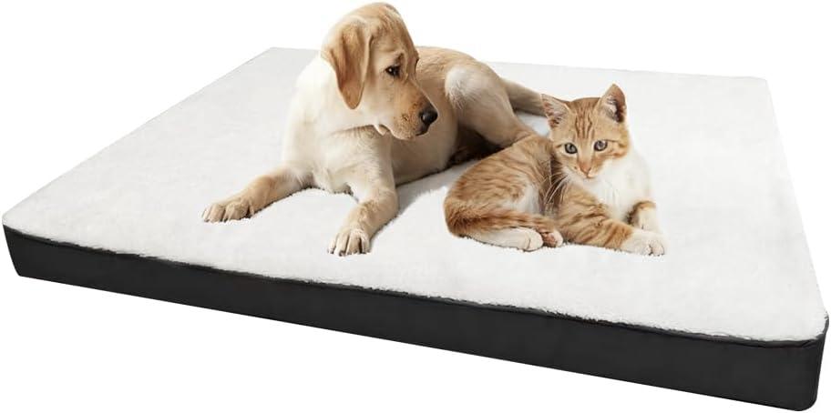 Dog Beds Large Sized DogsIt Features a Removable and Washable Waterproof Fabric Layer, and a Soft and Comfortable Egg-Shaped Surface Dog Bed Mats.43.7inch*31.89inch*2.95inch