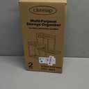 2 Pack Multi-Purpose Pull-Out Storage Organizers, Under Sink Organizers and Storage for Bathroom & Kitchen, Under Cabinet Organizers and storage, 14.8 Inch, Black