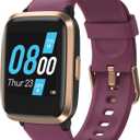 TYKOIT Smart Watch, Fitness Tracker with Touchscreen, Heart Rate Monitor, Blood Oxygen, Sleep Tracking Fitness Watch 5ATM Waterproof Smartwatch for Women Men Pedometer Step Calories for Android iOS (41mm, Purple)