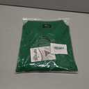 ZITY Men's Dress Shirts Solid Long Sleeve Business Casual Button Down Shirts (Green, XXXL)