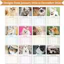 4 x 2026 calendar-wall calendar January-December Calendar Pet Theme wall calendar 11.7 x 8.2 Wall Calendar ffor Office Home Planning & Organizing
