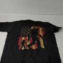 American Flag Bigfoot Dad Fathers Day Sasquatch Fathers Day T-Shirt