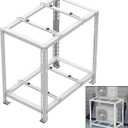 Mxclimate Mini Split Ground Stand for Ductless Mini Split Condenser Heat Pump System.Double Levels Floor Stand Ground Mounting Bracket for 9000-18000 BTU