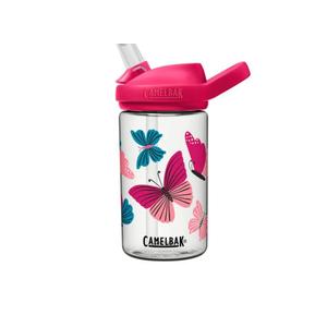 CamelBak Kids Eddy+ Bite Valve Straw Tritan  Water Bottle Colorblock Butterflies, 14oz