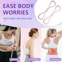 2PCS Figure 8 Resistance Band with Handles - Heavy Duty 8 Shaped Exercise Band for Shoulder Arm & Back Toning Full Body Workout Equipment for Home & Gym