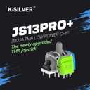 K-Silver TMR magnetic resistance joystick, High-Precision Magnetic Gaming Joystick Module, 200A Low Power, 5 Million Rotations, Compatible with PS4, Xbox X/S, PS5, Switch Controllers (JS13 Pro+ For Xbox X/S)