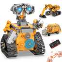 Karei Robot Building Kit Toys for Boys Age 8-12 with 700 Pcs, 3 in 1 Robotics Excavator Garbage Truck with App & Remote Control, Coding Robot Building Set, Birthday Gifts for 8-14 Years Old Boys