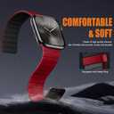 SNBLK Magnetic Watchband Compatible with Apple Watch for Men 44mm 45mm 46mm 49mm 42mm 41mm 40mm 38mm Women, Silicone Sport Strong Magnet Strap for iWatch Series 11 Ultra 3 Ultra 2 Se 10 9 8 7 6 5 4 1
