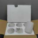 6 Pack White Frosted Glass Shades Replacement,5.51in Height,3.94in Diameter,1.65in Fitter, Cylinder Glass Shade Covers Replacement Globe for Pendant Light Floor lamps light fixtures Wall Sconces