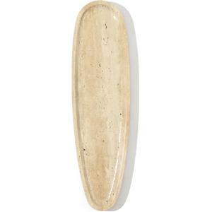 Natural Marble Tray  Real Stone for Bathroom, Vanity, Counter, and Home Decor. Perfect for Jewelry, Candles, and Cosmetics. Durable, Elegant, and Unique Made of Real StoneTravertine (Beige)