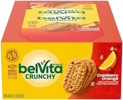 belVita Breakfast Bars Biscuits, Cranberry Orange,  (4 Biscuits Per Pack) Pack of 2 By 17 APR 2026