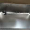 Kichwit Stainless Steel Cat Litter Box, Metal Litter Pan for Cat, Non Stick Smooth Surface, 21.1" L x 13.1" W x 6" H