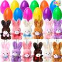 HAPPY EASTER

AGE 3+

24 PCS Easter Eggs with Plush Bunnies