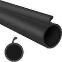 Garage Door Bottom 0.19" P-Bulb Seal Strip, Replacement Rubber Weather Stripping, for Single Slot Overhead Door Weatherproof & Buffering (201''L, Black)