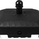 Patio Umbrella Base with 4 Rolling WheelsFillable & Movable Market Stand for Patio,Poolside, Deck,Garden (Black)