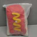 ISMARTEN Hot Dog Pet Costume, Fun Food Halloween Dog Cosplay, Christmas Costumes for Small Dogs, Puppies & Cats (Large, Red & Yellow)