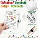 Colarr 50 Sets Coworker Christmas Gift Bulk Colorful String Lights Pattern A6 Spiral Notebooks Ballpoint Pens Coworkers Are Like Christmas Lights Inspirational Gifts for Office Staff Team Teacher