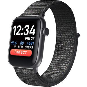 COCO Bluetooth Comfortable Health Monitoring Smartwatch for Seniors  Heart Rate, Body Temperature, Blood Oxygen, Activity Tracking, Medication Reminder, SOS Emergency PERS, Gift