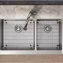Elkay Crosstown Stainless Steel 18-1/8" x 16-1/8" x 1-1/4" Bottom Grid, 18.125 x 16.125 x 1.25 inches