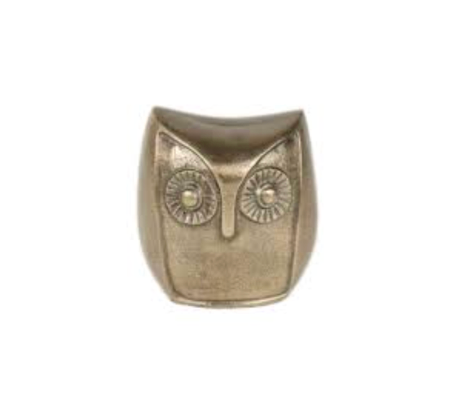 Antique Golden Owl 4x3