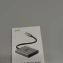 Acer SD Card Reader, USB A 3.0 to Micro Memory Card Reader, Aluminum Dual Slot SD to USB Adapter for Computer, PC, Laptop and Type A Devices, Compatible with SD/Micro SDXC/SDXC/SDHC/MMC/TF Cards (Grey)