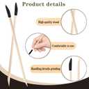 100 Pcs Sanding Sticks, 280 Grit Matchsticks Sanding Twigs, Fine Detailing Sanding Tools for Tight Spaces Plastic Models Wood, 5.4 x 0.2 Inch