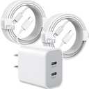 iPhone Charger 40W, USB C Charger,Dual Port 20W Type C Fast Charging Block,2-Pack 6ft MFi Certified USB-C to Lightning Cable for iPhone 14/13/12/12 Pro/12 Pro Max/11/11 Pro/11 Pro Max/XR/XS/X/8,iPad