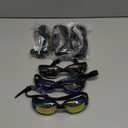 Flutesan 6 Pack Swim Goggles for Adult Anti Fog Swimming Glasses with Ear Plugs Nose Clip No Leaking Full Protection Goggles (6.3 x 1.6 inches, Vivid Color)